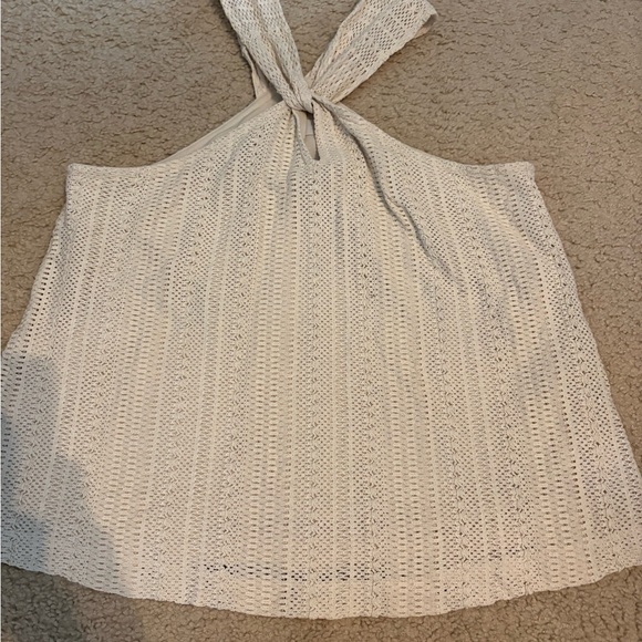 LOFT Cream Knit Halter Blouse - Picture 2 of 3